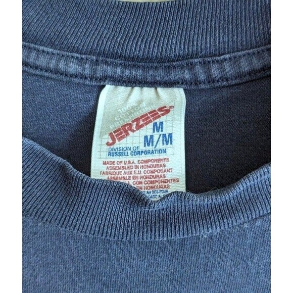 Rock Hall of Fame Size Medium T-shirt Vintage Shirt 1995 90s Blue M Tee - Picture 3 of 4